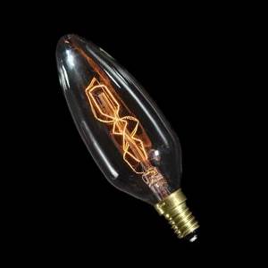 OBSOLETE READ TECT - 240v 25w E14/SES Decorative Candle 45x130mm Antique Filament Bulbs Danlamp  - Easy Lighbulbs