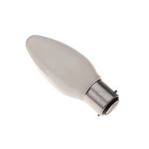 Candle 25w Ba22d/BC 240v Crompton Opal Light Bulb - 35mm