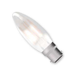 240v 4w B22d Filament Satin LED 827 470lm Non Dimmable - BELL - 05127