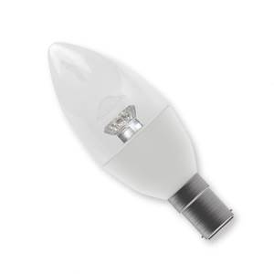 Power LED Candle Clear 240v 4w B15d Dimmable - BELL - 05144 LED Lighting Bell  - Easy Lighbulbs