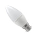 LED Candle 240v 5.5w Ba22d Opal Non Dimmable 470Lm - Crompton - 11298 LED Lighting Crompton  - Easy Lighbulbs