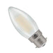 LED Candle 5w B22d 2700K Frosted Dimmable - Crompton - 7178 LED Lighting Crompton  - Easy Lighbulbs