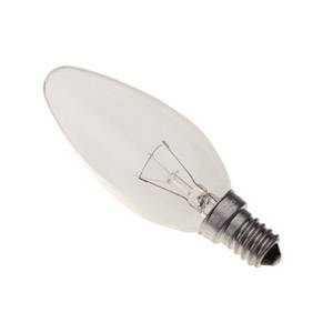 240v 40w E14/SES 35mm Clear Candle Bulb