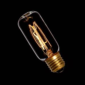 240v 60w E27 T38X110mm Clear Tubular Lamp Decorative Filament - 2000 Hours Life - Casell
