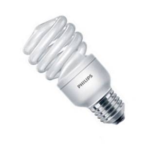 Philips 240v 12w E27 Colour: 86 Electronic Spiral - Energy Saver - Tornado Energy Saving Bulbs Philips  - Easy Lighbulbs