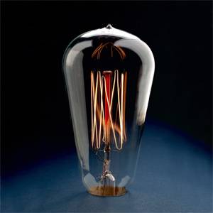 Vintage Long Life Light Bulb by Ferrowatt. Bayonet Cap Antique Bulb Squirrel Cage Filament 240v 40w. Antique Filament Bulbs Ferrowatt  - Easy Lighbulbs
