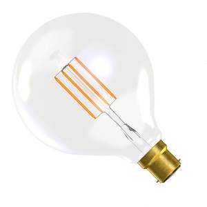Filament LED G125 240v 4w Ba22d Gold Dim LED Lighting Bell  - Easy Lighbulbs