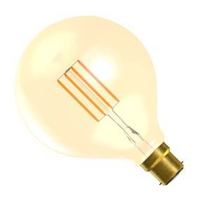 Filament LED G125 240v 4w Ba22d Amber Non Dimmable - Bell - 01436 LED Lighting Bell  - Easy Lighbulbs