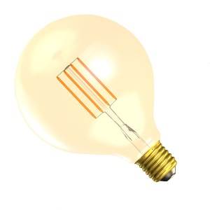 Filament LED G125 240v 4w E27 Gold Non Dimmable 2000K - Bell - 01437 LED Lighting Bell  - Easy Lighbulbs