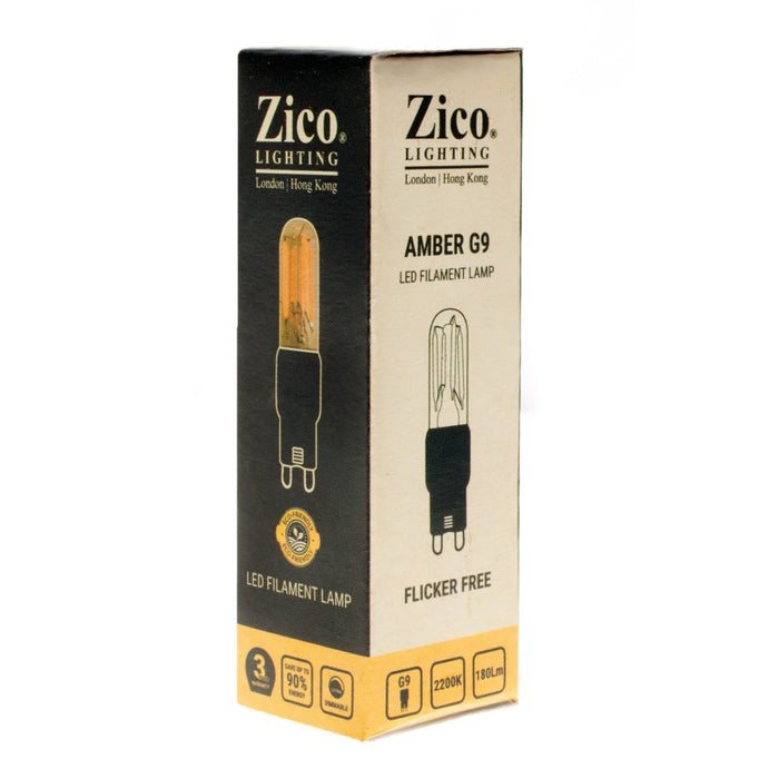 Zico ZIK070S/3W22G9A  - G9 Clear 3w Amber Dimmable