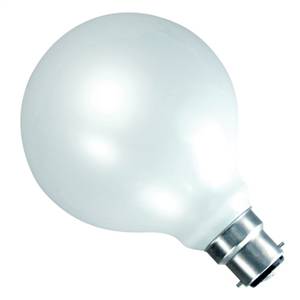 95mm Globe Lamp 240v 60w B22d/BC Softone Peach Colour