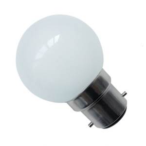 LED Golf Ball 1w Ba22d/BC 110/240v Bell Lighting Amber Light Bulb Non Dimmable Coloured Bulbs Bell  - Easy Lighbulbs
