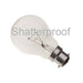 GLS 100w B22d/BC 240v Shatterproofed Pluslife Light Bulb - 3000 Hour General Household Lighting Eiko  - Easy Lighbulbs
