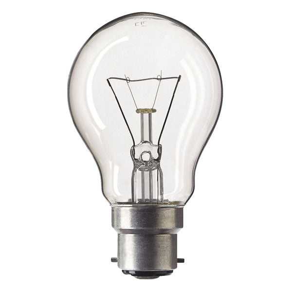 GLS 60w B22d/BC 240v Clear Light Bulb