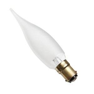 Candle 25w Ba15d/SBC 240v Frosted Pointed GS Light Bulb - 32mm