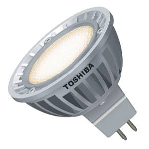 LED Spot 4.5w GU5.3 12v Toshiba E-Core Warm White MR16 Light Bulb - 3000K - 20° - LDRA0530MU5EU LED Lighting Toshiba  - Easy Lighbulbs