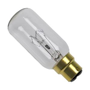 Navigation Bulb 2213Z - 220v 30w B22d/BC Clear T39x100mm 13 Candelas Marine Navigation Bulbs Easy Light Bulbs  - Easy Lighbulbs