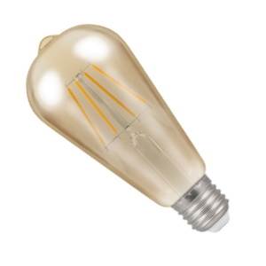 240v 5w E27 Filament LED 410lm Bronze Tint Dimmable ST64x145mm - Crompton - 4238