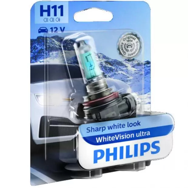 Philips 12362WVUB1 Up to 4000K  PGJ192 H11 Halogen Bulbs
