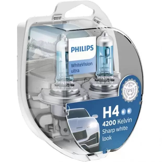 Philips 12342WVUSM P43t38 60/55W Halogen H4 (472) Halogen Bulbs
