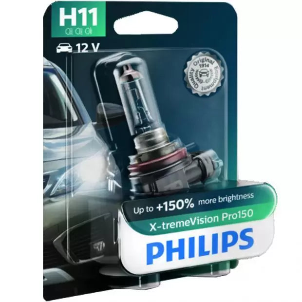 Philips 12362XVPB1 55W PGJ192 XtremeVision Pro150 1 Halogen Bulbs