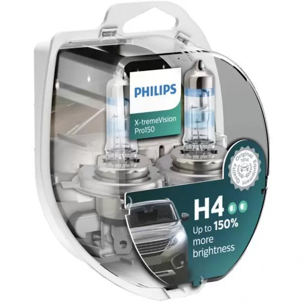 Philips 12342XVPS2 3600K  P43t38 H4 (472) Halogen Bulbs