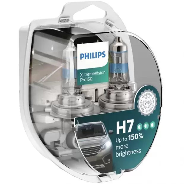 Philips 12972XVPS2 PX26d 55W 3400K H7 (499) Halogen Bulbs — Easy Light ...