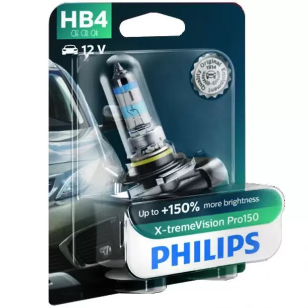 Philips 9006XVPB1 XtremeVision Pro150 51W 3450K HB4 (9006) Halogen Bulbs