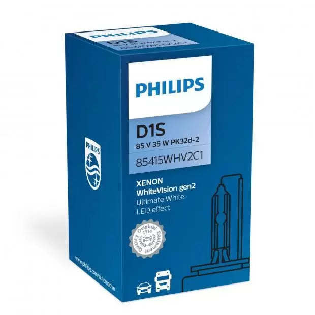 Philips 85415WHV2C1 Xen HID 35W 5000K D1S Xenon HID Bulbs