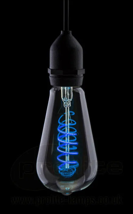 Funky Filament ST64 LED 240v 4w Ba222d/BC Blue Dimmable