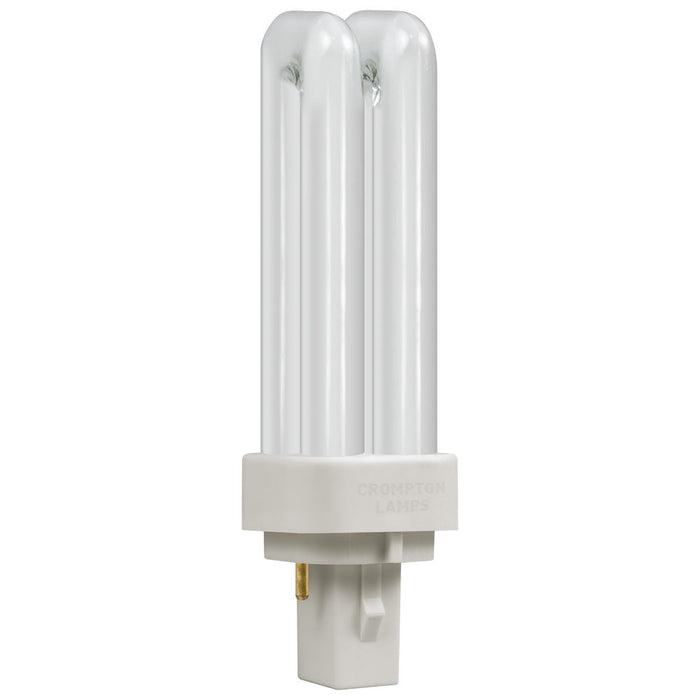 Crompton CLD10SCW - CFL Double Turn D Type  10W  4000K  G24d-1 2-Pin