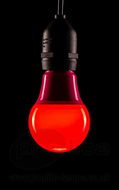 GLS LED 240v 6w E27/ES Red Dimmable — Easy Light Bulbs