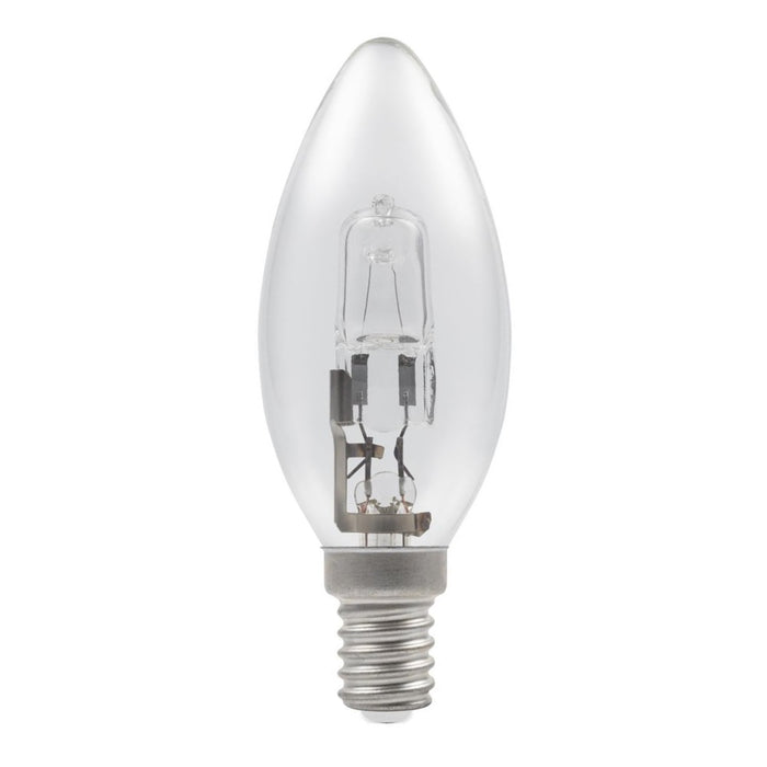 Candle 28w E14/SES 240v Clear Energy Saving Halogen Light Bulb 35mm C28SES-H-CA